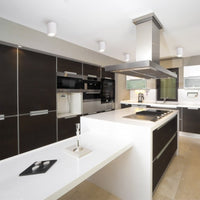 Spectrum CHLOE GU10 Faretto LED da Superficie, IP20, 250V, Rotondo Orientabile con Corpo in Alluminio Bianco