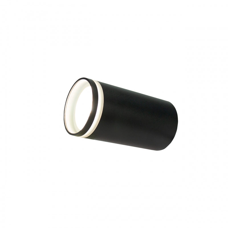 Spectrum CHLOE Mini Ring plafoniera a montaggio superficiale GU10 230V IP20 Alluminio nero 55x107mm