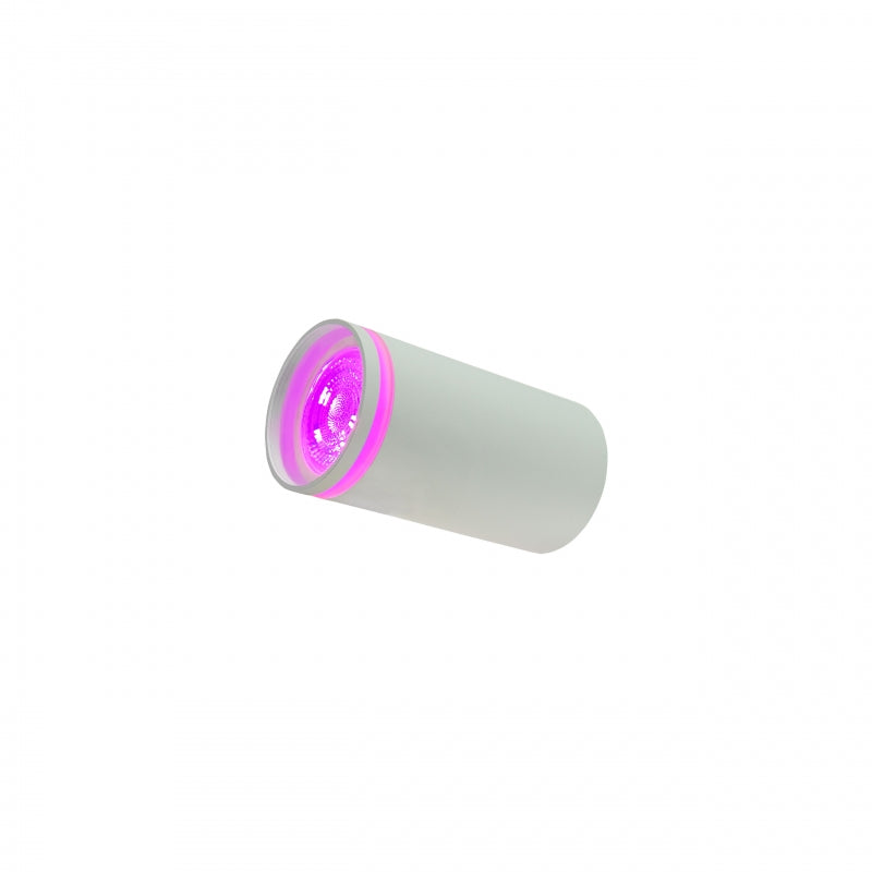 Plafoniera da soffitto Spectrum CHLOE Mini Ring a montaggio superficiale GU10 230V IP20 Alluminio Bianco Ø55x107mm