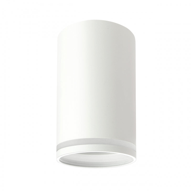 Plafoniera da soffitto Spectrum CHLOE Mini Ring a montaggio superficiale GU10 230V IP20 Alluminio Bianco Ø55x107mm