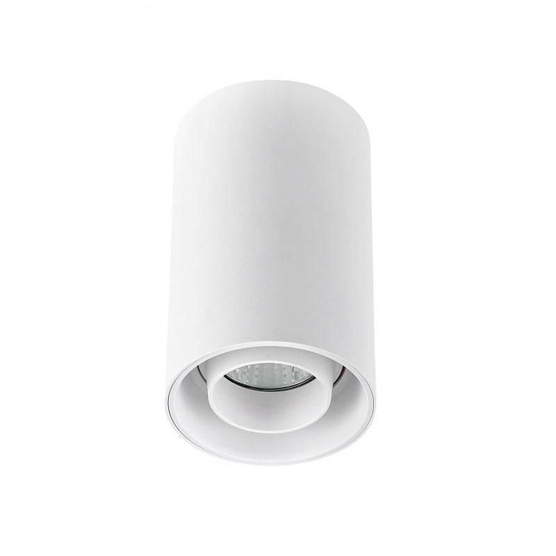 Faretto da superficie Spectrum CHLOE Spot GU10 LED IP20 Bianco Orientabile 50° Montaggio a soffitto 250V Alluminio
