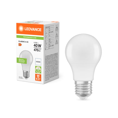 Lampadina Spectrum Classic LED E27 4.9W 470 lumen 4000K Bianco Freddo sostituisce 40W