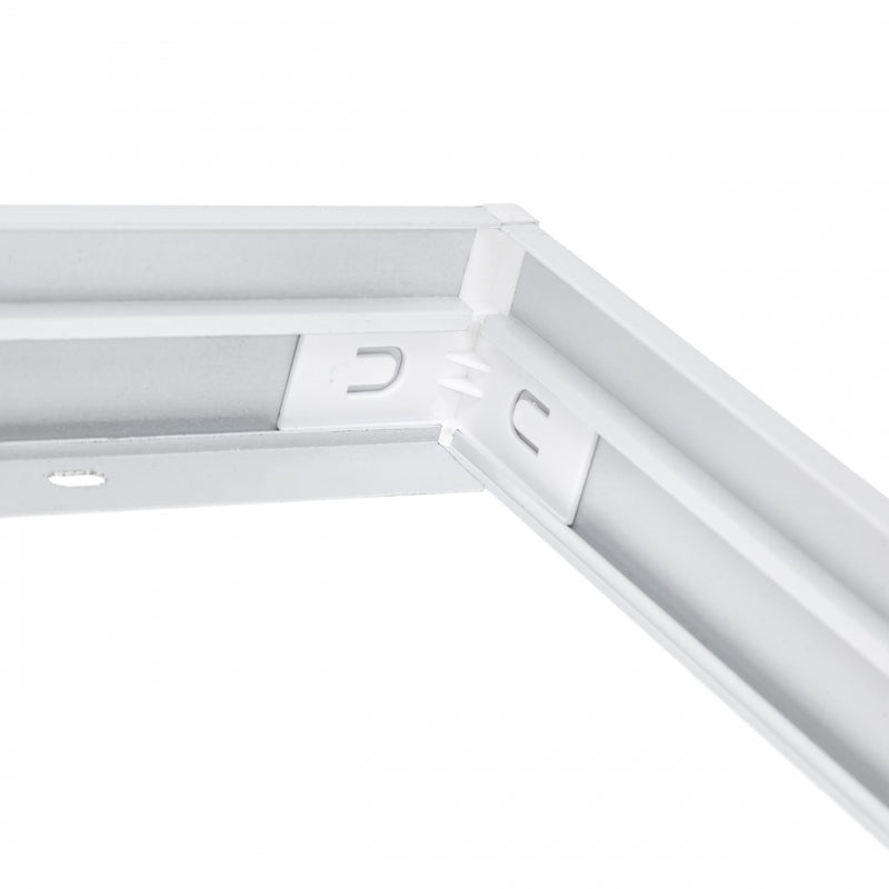 Spectrum frame for surface mounted ALGINE 620x620mm luminaire, aluminum and plastic, slim 43mm profile