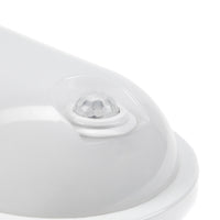 Spectrum LED 20W IP54 230V oval ceiling lamp with PIR sensor 4000K 2300 lumens White housing