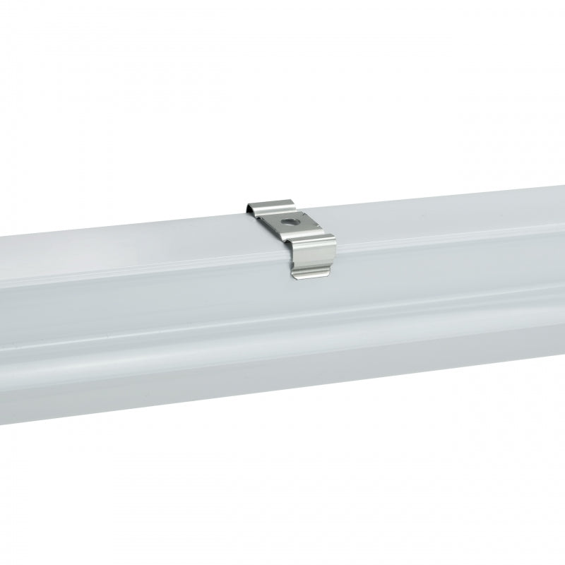 Luce LED Spectrum per mobili 600mm 7W 3000K 230V Bianco Caldo IP20 Corpo bianco con interruttore a montaggio superficiale
