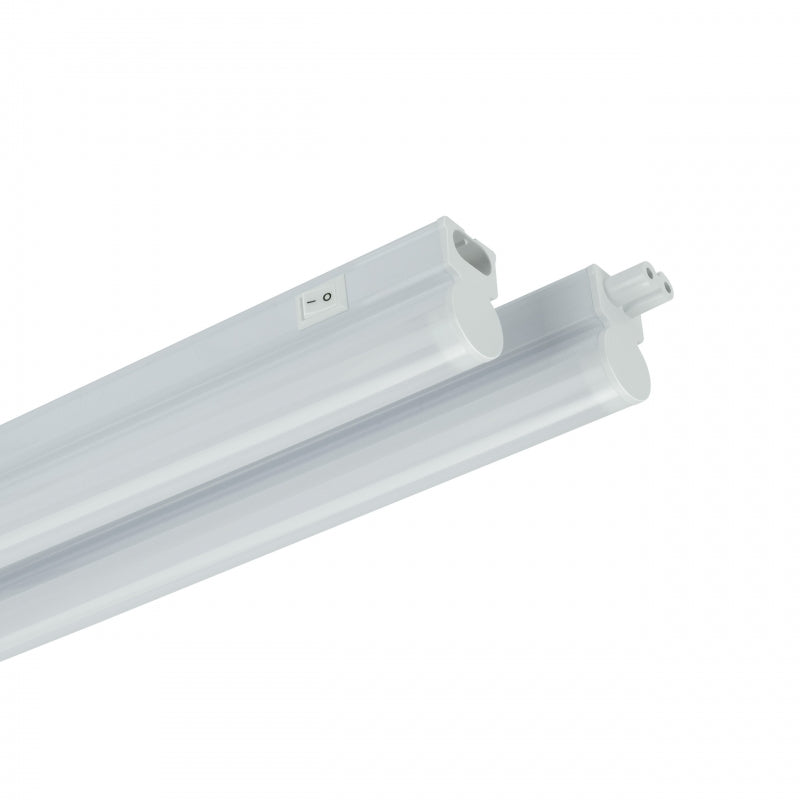 Spectrum LED cabinet light 600mm 7W 6000K 230V IP20 White surface mount with switch