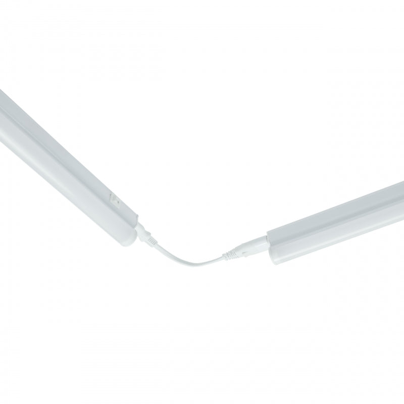 Spectrum LED cabinet light 600mm 7W 6000K 230V IP20 White surface mount with switch