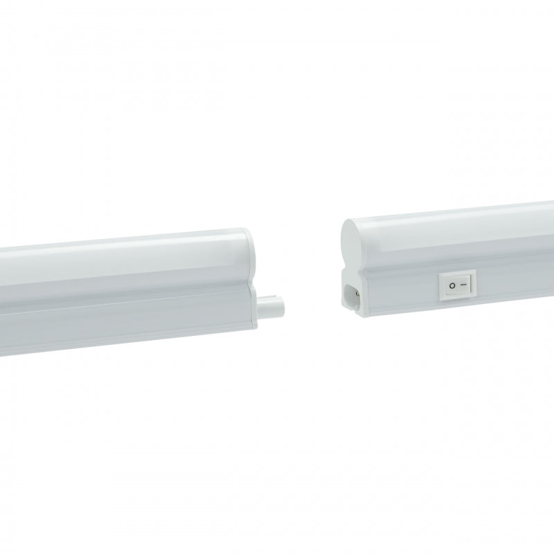 Spectrum LED cabinet light 600mm 7W 6000K 230V IP20 White surface mount with switch