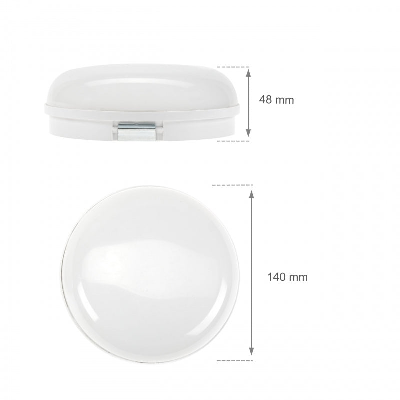 Spectrum LED ceiling lamp 8W 230V 4000K IP54 IK10 round neutral white surface mount 940 lumens