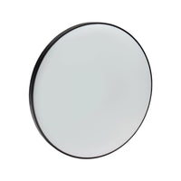 Plafoniera LED Spectrum 32W 6000K 230V IP54 rotonda Bianco Nero 3450 lumen fascio 115° montaggio a superficie