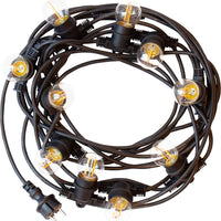 Catena luminosa a festone LED Spectrum 5m con 10 portalampada E27, illuminazione decorativa da esterno, lampadine LED opzionali