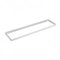 Cornice LED Spectrum per plafoniera ALGINE da superficie 300x1200mm, Struttura in alluminio bianco e policarbonato