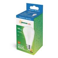 Lampadina Spectrum LED GLS A65 E27 15W 230V 6000K bianco freddo 1600 lumen 270° non dimmerabile illuminazione interna