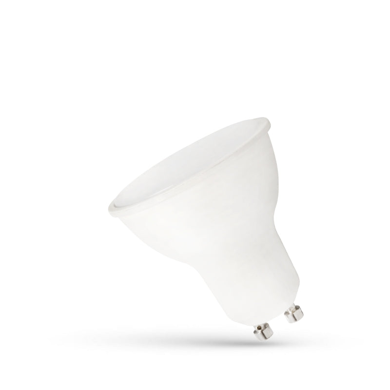 Spectrum LED GU10 230V 7.5W Bianco Caldo 3000K 710 lumen angolo fascio 120° non dimmerabile con copertura opalina
