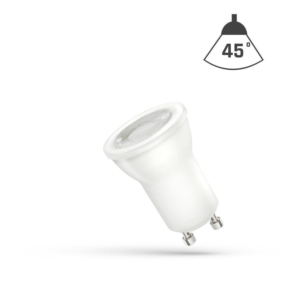LED GU10 - Ø35mm - 2W sostituisce 20W - 3000K luce bianca calda
