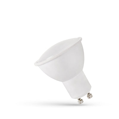 Lampadina Spectrum LED GU10 230V 1.5W 4000K bianco neutro con copertura opalina, 125 lumen, fascio 120°, non dimmerabile