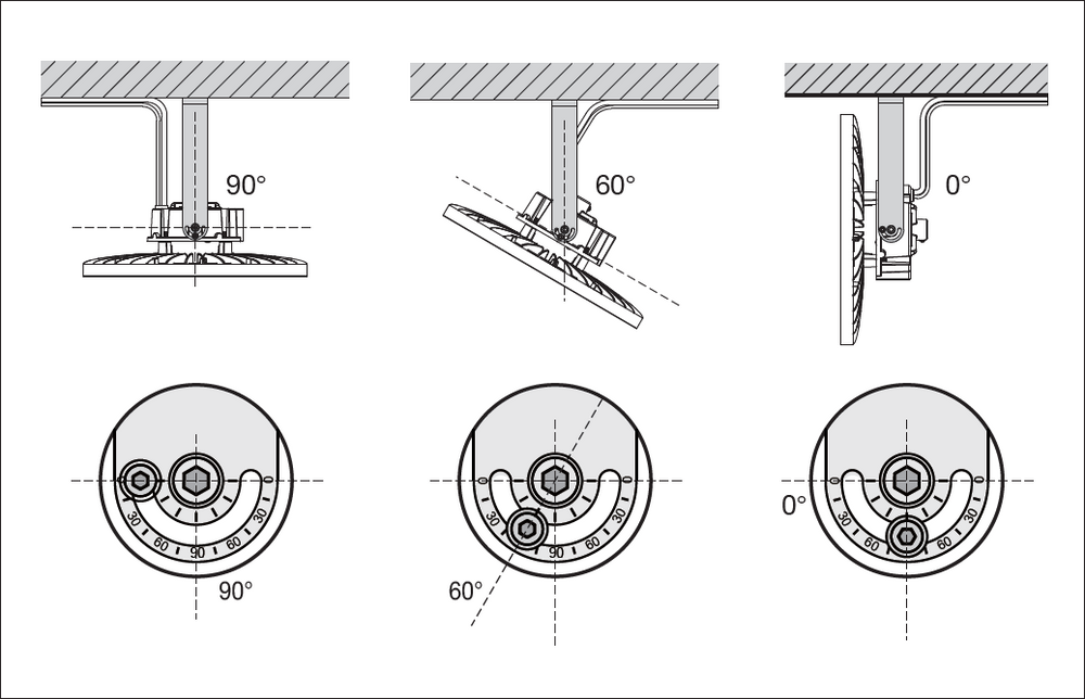 Spectrum LED Highbay Gen 5 Alluminio Nero 75W 4000K 13500 lumen 110D IP66 dimmerabile 1-10V