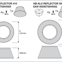 Spectrum LED Highbay Gen 5 Alluminio Nero 75W 4000K 13500 lumen 110D IP66 dimmerabile 1-10V