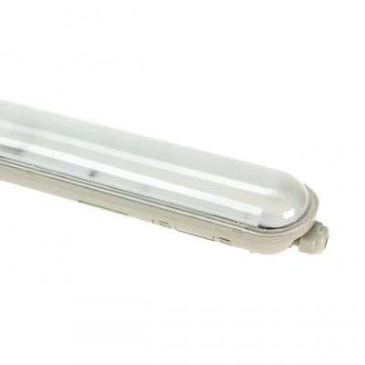 Spectrum LED LIMEA GIGANT Ermetico 1200mm 38W 6000K 230V IP65 IK10 Bianco Freddo Luce da Soffitto o Sospesa Grigio