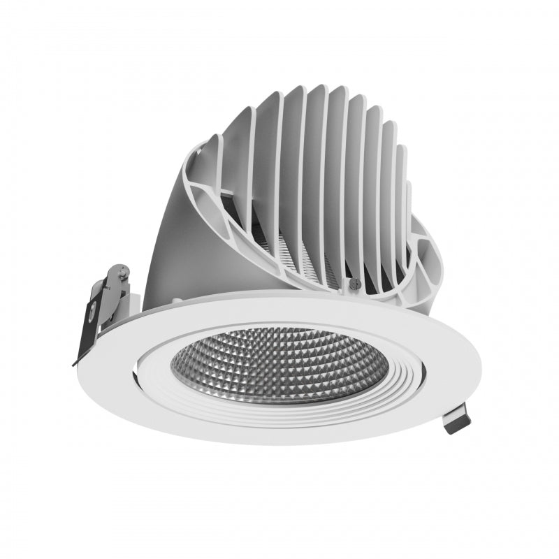 Spectrum LED SILENA 2 recessed downlight 40W 230V 4000K 5000 lumens CRI 80 50° White IP20 aluminum