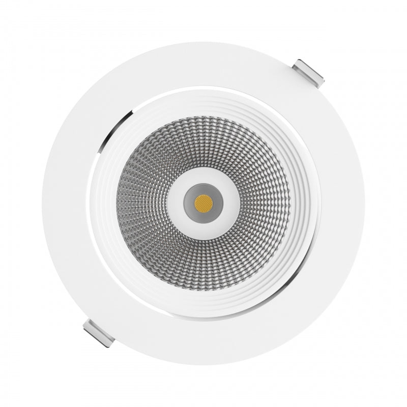 Faretto incassato Spectrum LED SILENA 2 40W 230V 4000K 5000 lumen CRI 80 50° Bianco IP20 alluminio