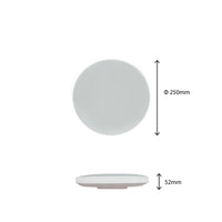 Plafoniera LED Spectrum a montaggio superficiale 18W 6000K 230V IP54 2050 lumen Bianco Nero tonda 250mm