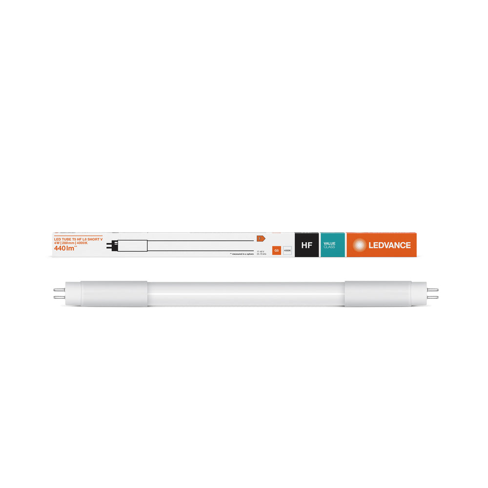 Spectrum Tubo LED T5 Alta Efficienza 4W 4000K 400 lumen 29cm Bianco Freddo sostituisce 8W