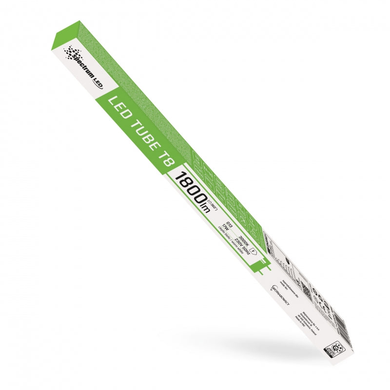 Spectrum Tubo LED T8 17W 230V 4000K Bianco Neutro 1900 lumen G13 Vetro 1200mm Illuminazione Interna