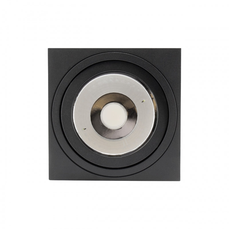 Spectrum MIRORA AR111 GU10 faretto LED da superficie Nero orientabile 20W 250V IP20 145x145x85mm