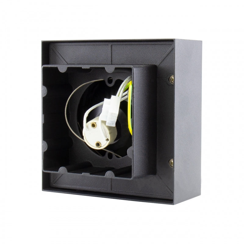 Spectrum MIRORA AR111 GU10 faretto LED da superficie Nero orientabile 20W 250V IP20 145x145x85mm