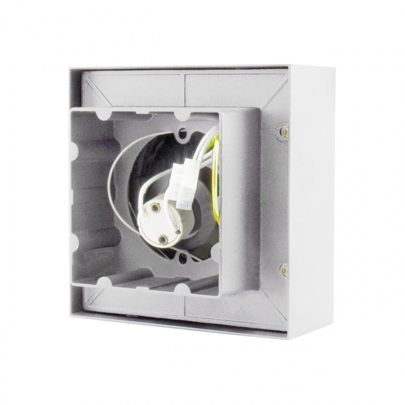 Faretto da soffitto Spectrum MIRORA AR111 con attacco GU10, 250V, 20W max, IP20, orientabile Struttura in alluminio bianco