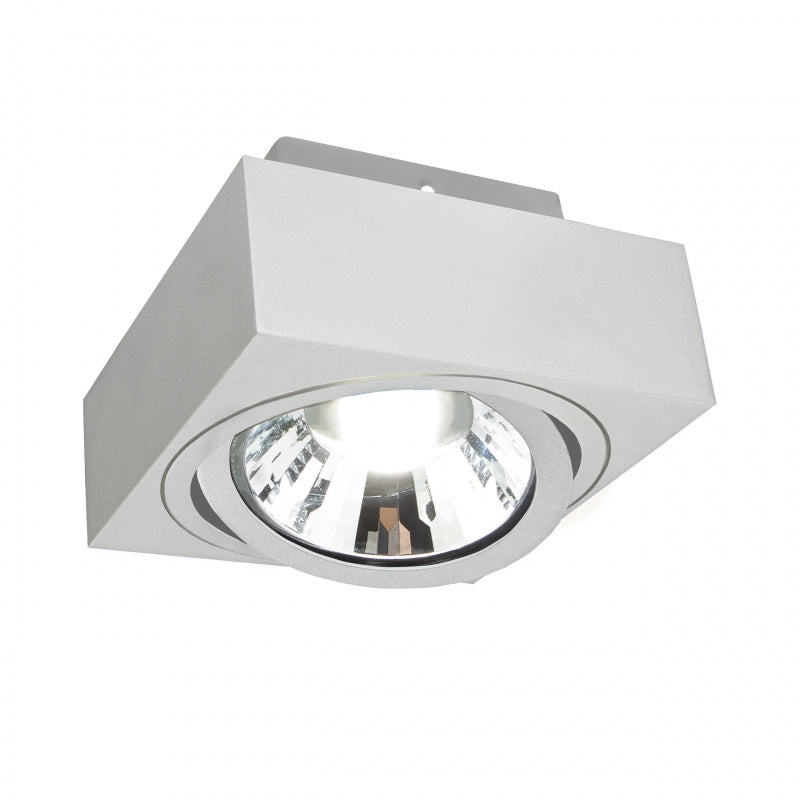 Faretto da soffitto Spectrum MIRORA AR111 con attacco GU10, 250V, 20W max, IP20, orientabile Struttura in alluminio bianco