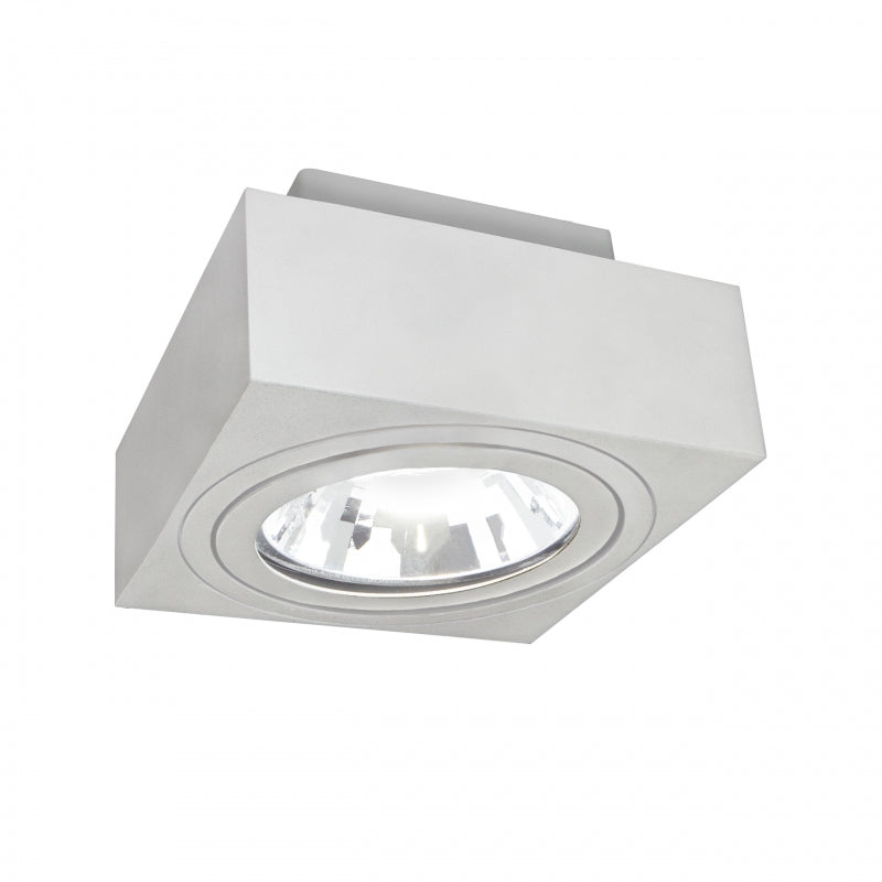 Faretto da soffitto Spectrum MIRORA AR111 con attacco GU10, 250V, 20W max, IP20, orientabile Struttura in alluminio bianco