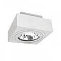 Faretto da soffitto Spectrum MIRORA AR111 con attacco GU10, 250V, 20W max, IP20, orientabile Struttura in alluminio bianco