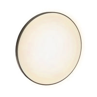 Plafoniera LED Spectrum NYMPHEA 32W 3000K 2200 lumen IP54 Bianco Nero rotonda 380mm montaggio a superficie