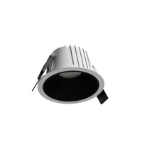 Spectrum ORBITO Faretto LED da incasso 10W 3000K 1100 lumen 230V IP44 CRI 90 UGR<19 Bianco Tondo Riflettore Nero