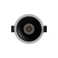 Spectrum ORBITO Faretto LED da incasso 10W 4000K 1200 lumen 230V IP44 CRI>90 UGR<19 Bianco Rotondo Riflettore Nero
