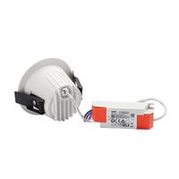 Spectrum ORBITO Faretto LED da incasso 10W 4000K 1200 lumen 230V IP44 CRI>90 UGR<19 Bianco Rotondo Riflettore Nero