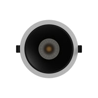 Spectrum ORBITO Faretto LED da Incasso 14-27W 4000K 230V IP44 CRI 90 UGR<19 Bianco Rotondo Riflettore Nero a Filo Soffitto
