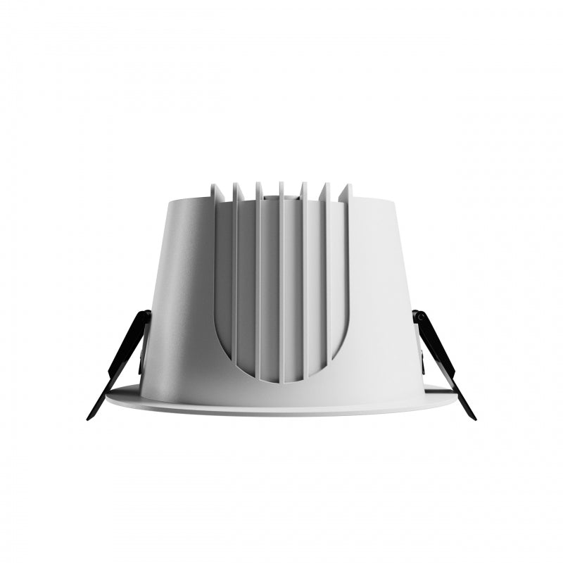 Spectrum ORBITO Faretto LED da Incasso 14-27W 4000K 230V IP44 CRI 90 UGR<19 Bianco Rotondo Riflettore Nero a Filo Soffitto