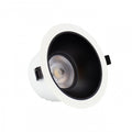 Spectrum ORBITO Faretto LED da Incasso 14-27W 4000K 230V IP44 CRI 90 UGR<19 Bianco Rotondo Riflettore Nero a Filo Soffitto