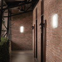 Spectrum PASTILO 15W lampada LED ovale da superficie, CCT 230V, 1800 lumen, fascio 120°, IP54 IK10, Bianco