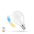 Lampadina LED Smart Spectrum P45 5W E14 230V Wi-Fi CCT Bianco regolabile 2700K-6500K Dimmerabile 420 lumen