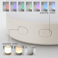 Spectrum SOLARA Campo lampada LED da campeggio 2W 3000K-6500K IP20 USB-C solare ricaricabile power bank