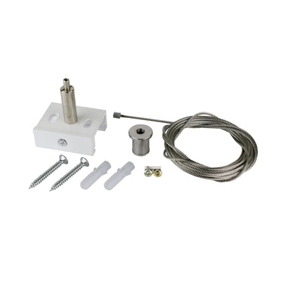 Spectrum SPS 2 kit di sospensione 3M Bianco, accessorio di sospensione in alluminio da soffitto, utilizzo interno IP20