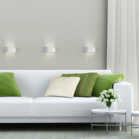 Applique Spectrum SQUALLA G9, Bianco Dorato, max 6W, 250V, IP20, corpo in alluminio, montaggio a superficie