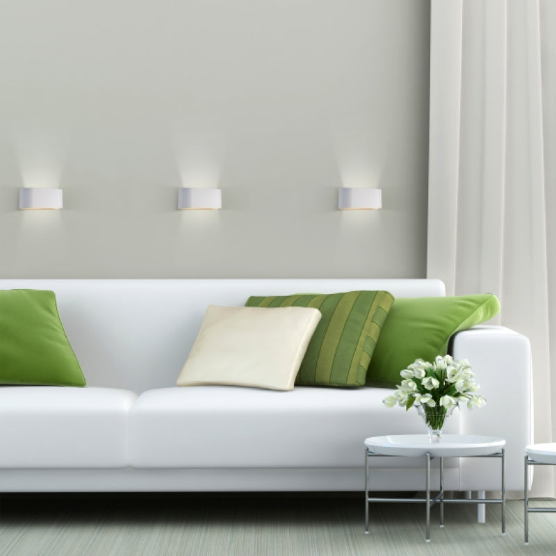 Applique Spectrum SQUALLA G9, Bianco Dorato, max 6W, 250V, IP20, corpo in alluminio, montaggio a superficie