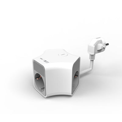 Presa Multipla Technik 3 Vie Cavo 1.4m con USB-A USB-C 16A Max 3500W