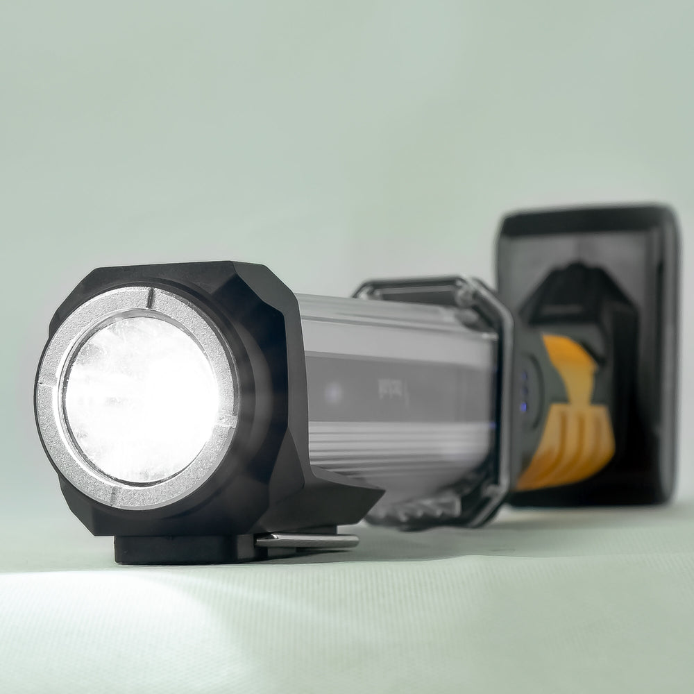 Torcia LED Technik W50 COB+XPG 1000 lumen Bianco IP55 con Batteria Ricaricabile USB Type-C e Powerbank