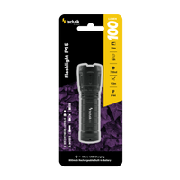 Torcia ricaricabile Technik P15 100 lumen XPE LED, IP44, 800mAh micro USB, 10h di autonomia, Bianco